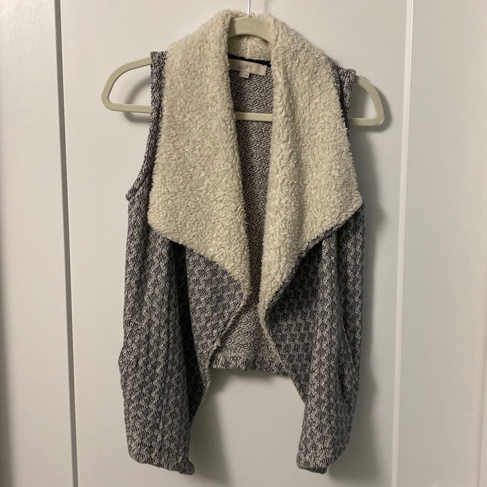 Loft Sherpa Collared Vest